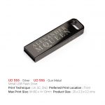 UD 956 - Metal USB Flash Drive - Gun Metal